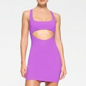 #482 SKIMS Swim Cut out Tank Dress - Violet S